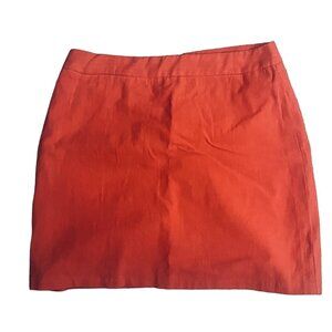 Blue Blush Orange 100% Cotton Lined Skirt Large